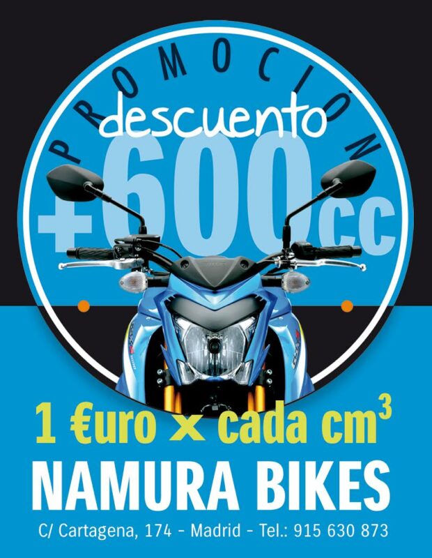 Las Suzuki de Namura Bikes por 1 euros menos el centímetro cúbico 1 namurabikespromocion
