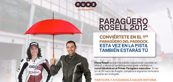 ¿Quieres ser el paragüero de Elena Rosell? 1 paragueronuez