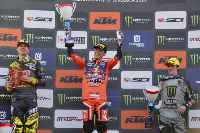 Jorge Prado olvida su lesión con una contundente victoria en Holanda 1 podio holanda