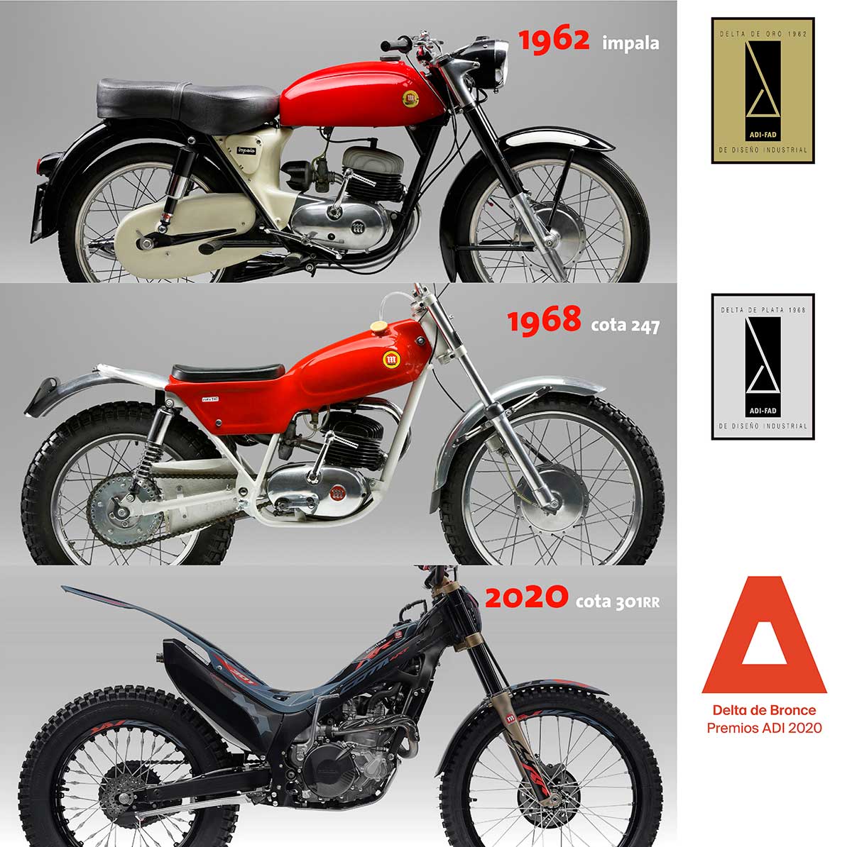 Montesa Cota 301RR: Premio Delta de diseño industrial 1 premiosdelta