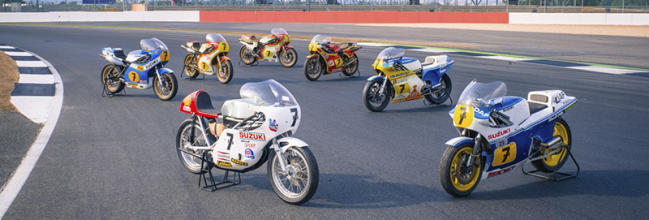 Suzuki reúne todas las motos de los éxitos de Barry Sheene