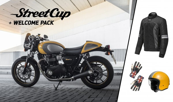 Triumph regala 690 euros en equipamiento por la compra de su Street Cup