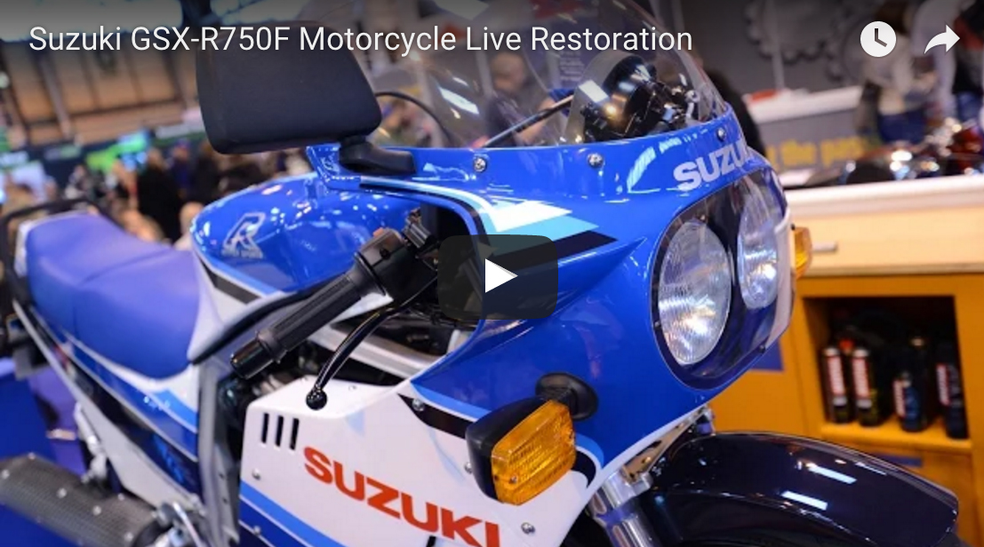 VÍDEO: Restauran una Suzuki GSX-R750F de 1985 en directo 1 restauracionsuzukigsx r