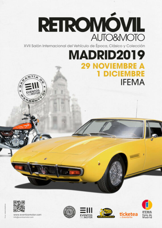 Retromóvil Madrid 2019: más actividades para los aficionados en su 17ª edición 1 retromovil mad19 a4 3mm hireslow