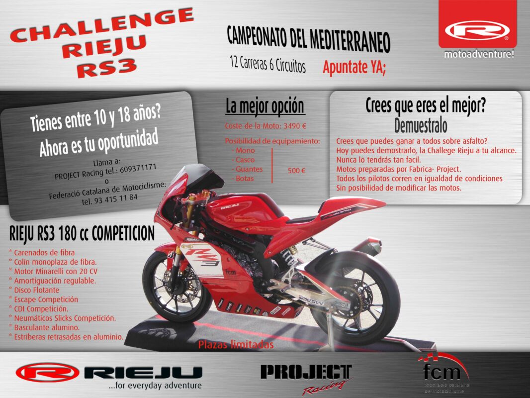 Rieju regresa a las carreras 1 rieju challenge 3