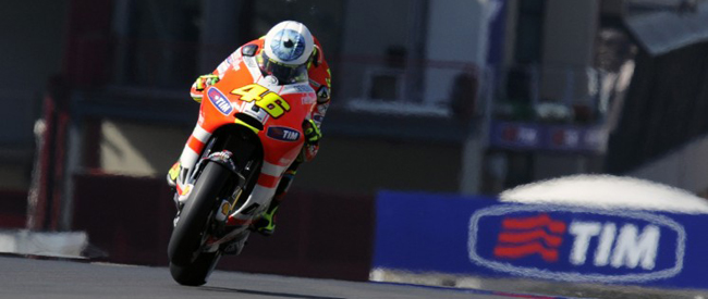 Rossi correrá con el chasis de aluminio en Aragón 1 rossi slideshow
