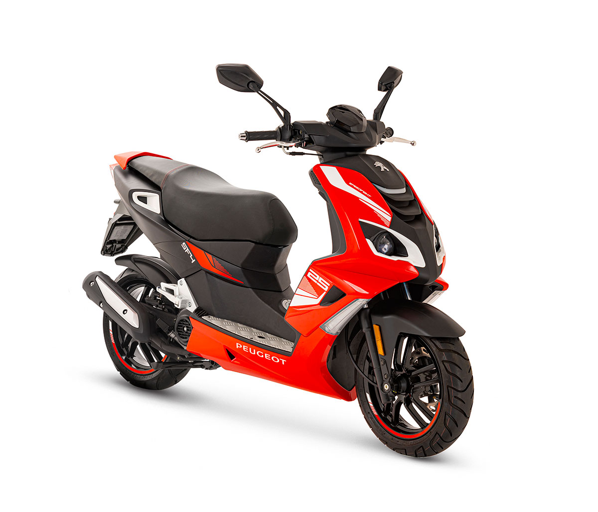 Novedades de Peugeot Motorcycles para 2021 4 speedfight 50sportlinemad black flat red