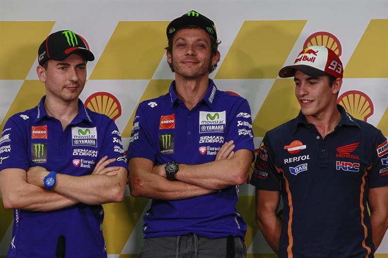 MotoGP Cheste: no habrá rueda de prensa previa de Márquez, Rossi y Lorenzo 1 suspendidaruedaprensacheste