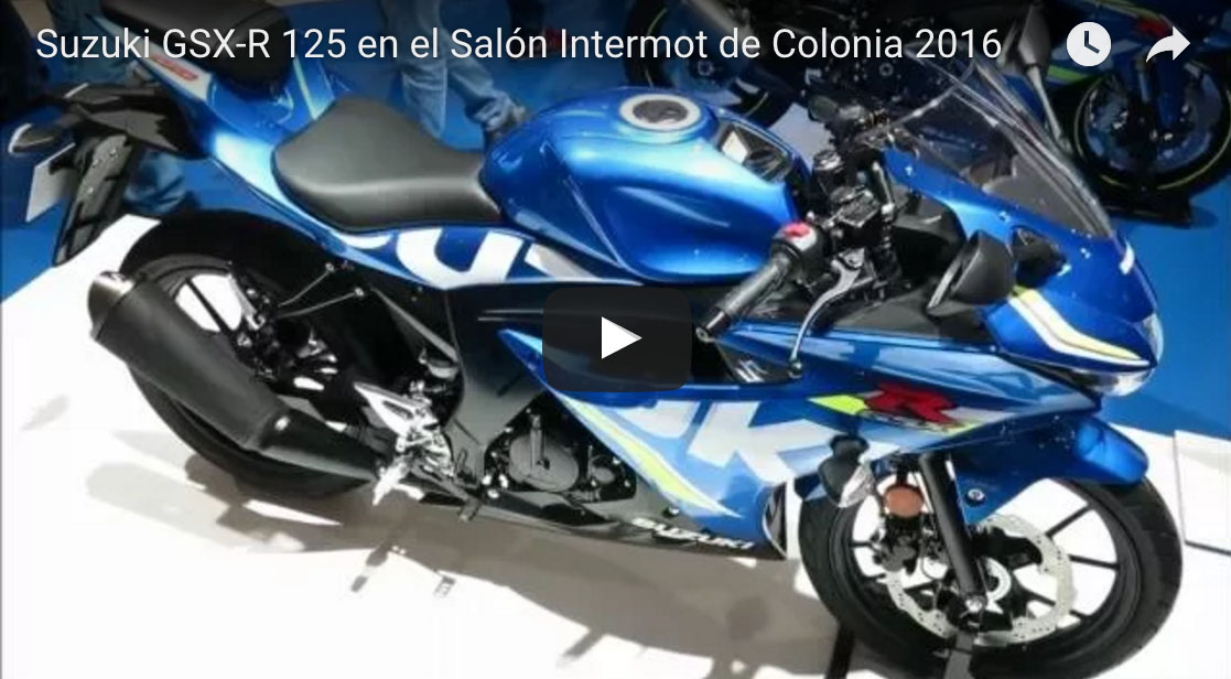 VÍDEO de la Suzuki GSX-R 125 desde INTERMOT 2016