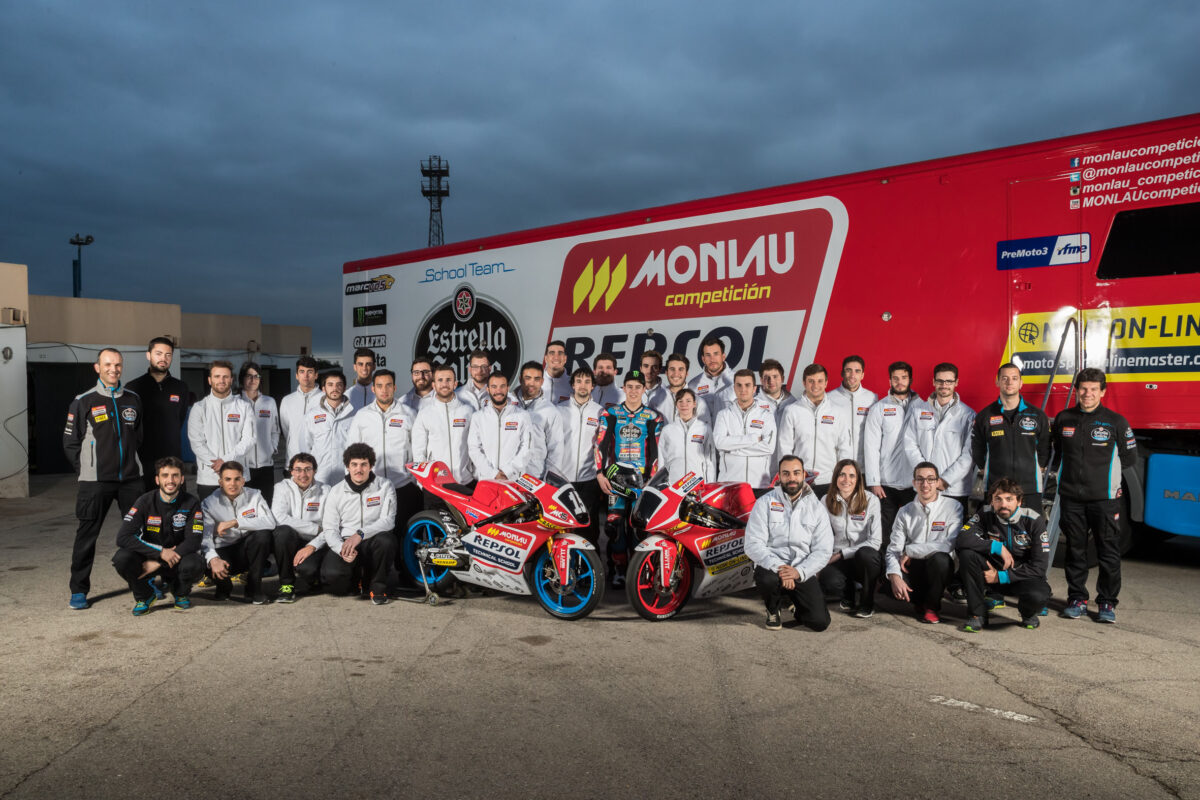 Primer test de Moto3 para los alumnos del Máster de Monlau Repsol en Calafat 1 testmotomaster1