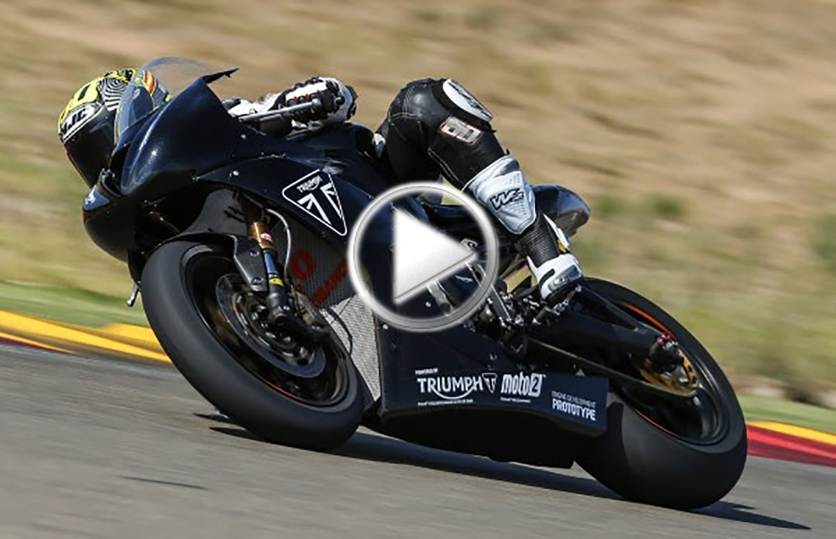 VÍDEO: Triumph prueba a fondo el motor tricilíndrico para el Mundial de Moto2