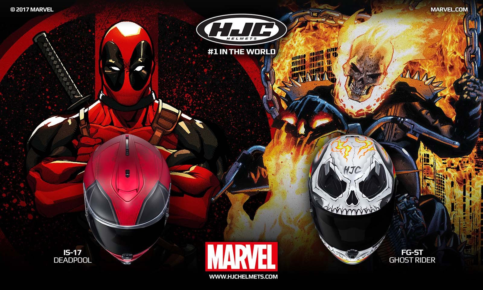 amplía su gama Marvel los cascos de y Ghost Rider - Formulamoto