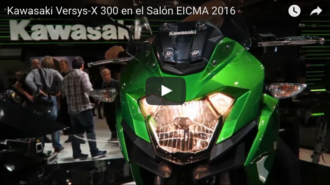 Vídeo de la Kawasaki Versys-X 300 2017 desde el EICMA de Milán