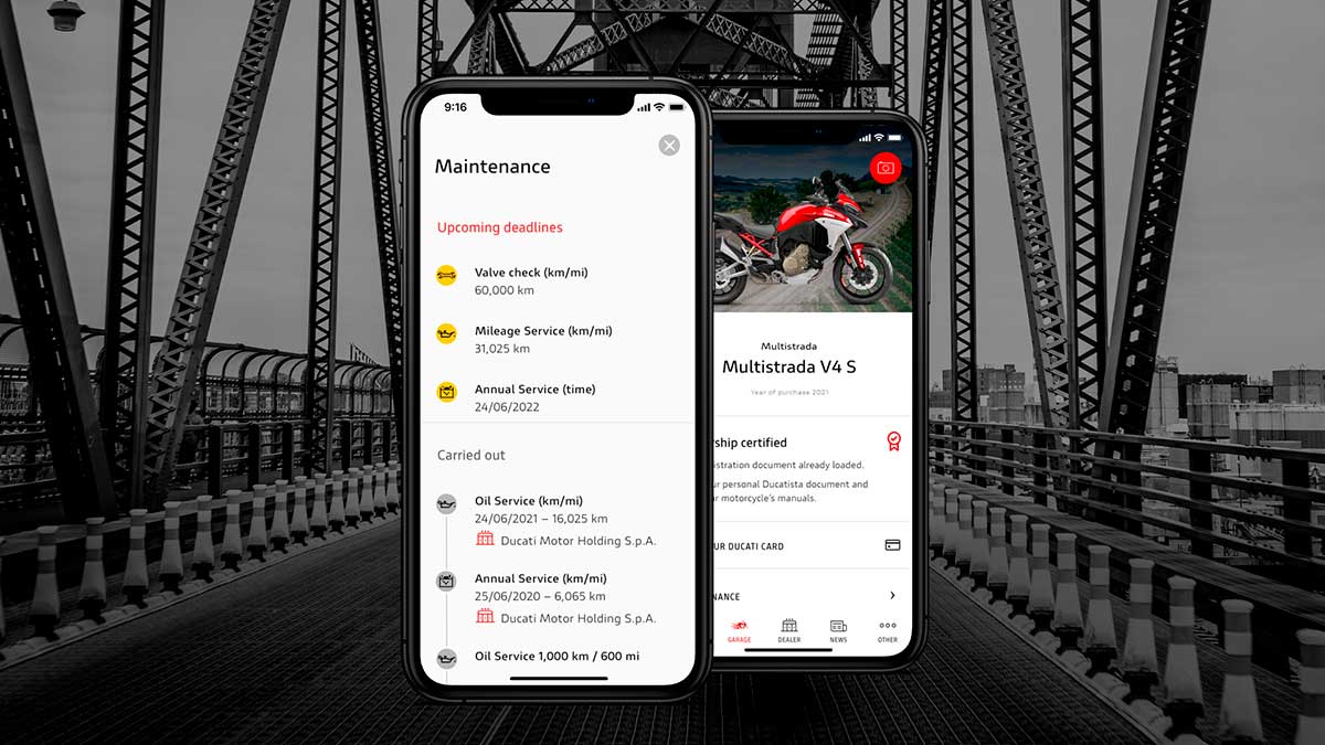 La app MyDucati se renueva con interesantes novedades 4 MyDucati
