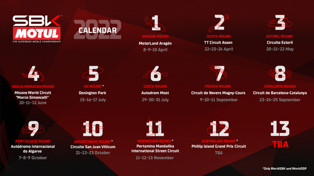 calendario-provisional-superbikes-2022