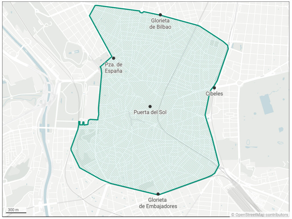 Zonas de bajas emisiones: ¿Por dónde puede circular las motos sin etiqueta de la DGT? 10 distrito centro madrid 1024x767 2