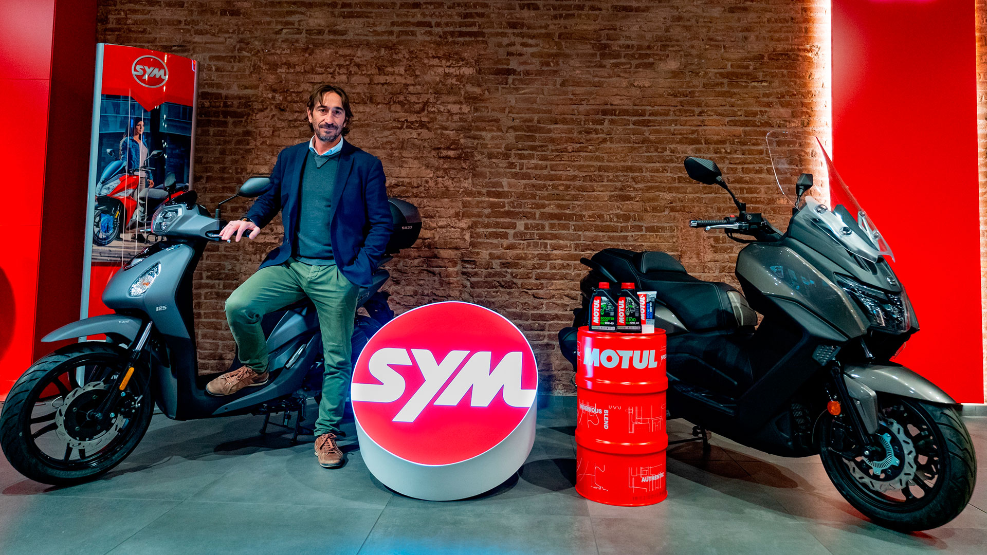 SYM se alía con Motul para utilizar su gama de lubricantes y productos de mantenimiento