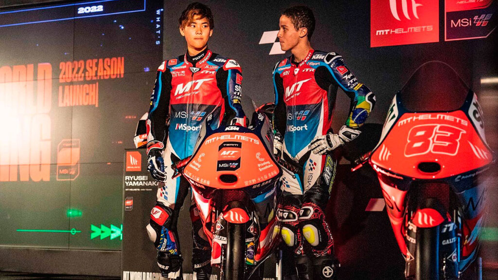 MT World Racing 2022: nuevo casco y presentación del equipo de Moto3 13 mt helmets msi moto3