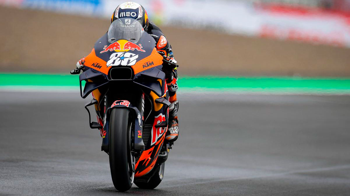 MotoGP Indonesia: victoria y sublime clase de pilotaje en agua de Oliveira; Márquez baja 8 88 miguel oliveira dsc8968