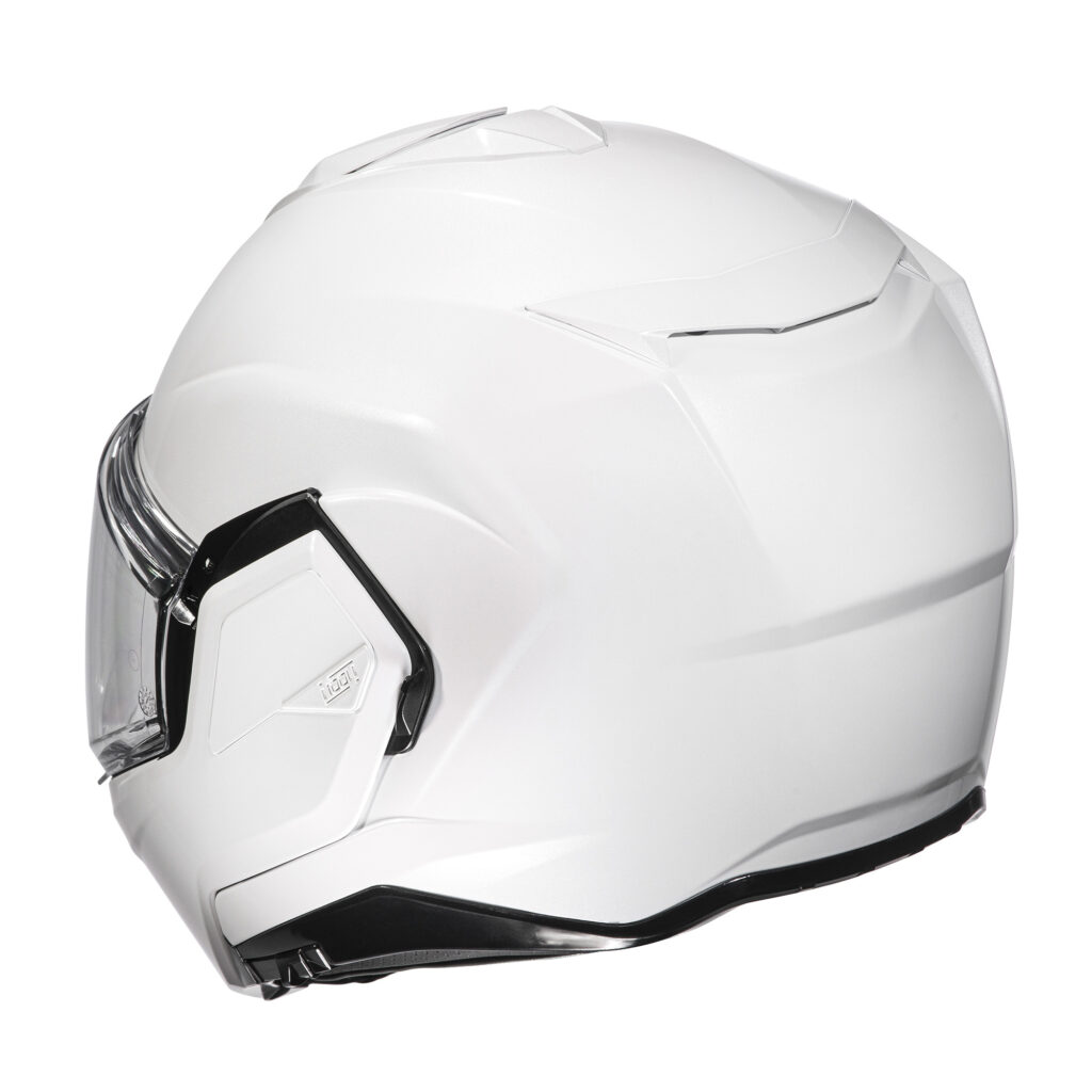 HJC i100: nuevo casco abatible con doble homologación 12 HCJ i100 estudio trasera