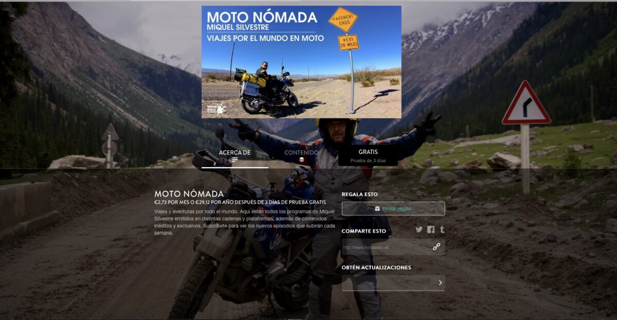 Nómada TV: así es la primera plataforma de viajes y aventura en moto 1 plataforma-viajes-nomada-tv