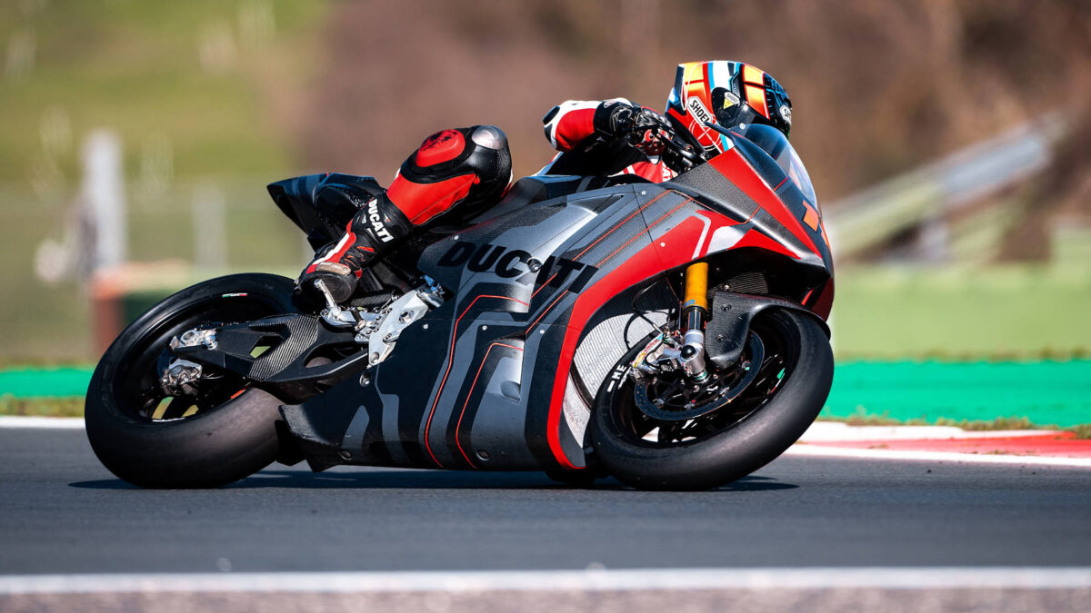 Ducati V21L: la MotoE de Ducati rueda en Vallelunga 1 ducati motoe 2023 2