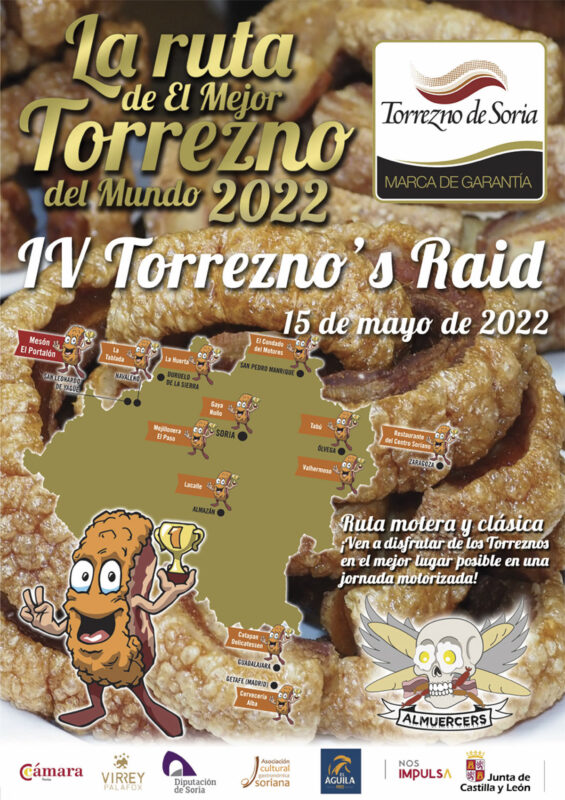 Torrezno's Raid: rutas en moto y gastronomía 1 cartel almuercers