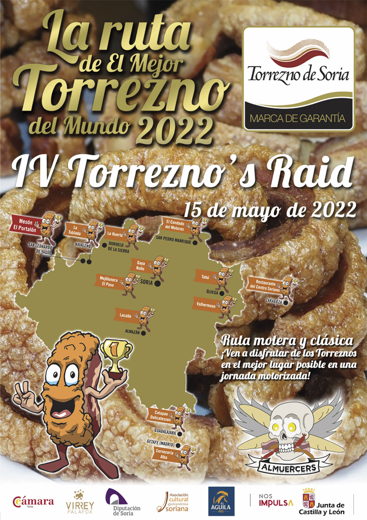 Torrezno’s Raid: rutas en moto y gastronomía