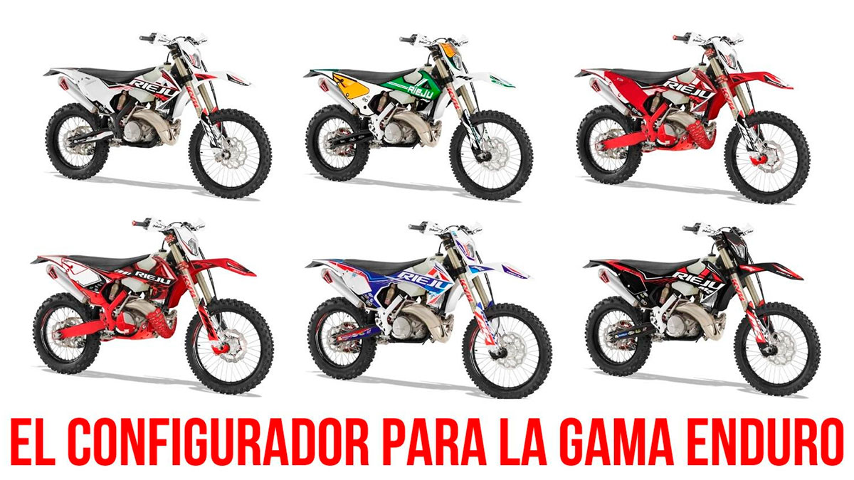 Rieju presenta su nuevo configurador para la gama de enduro