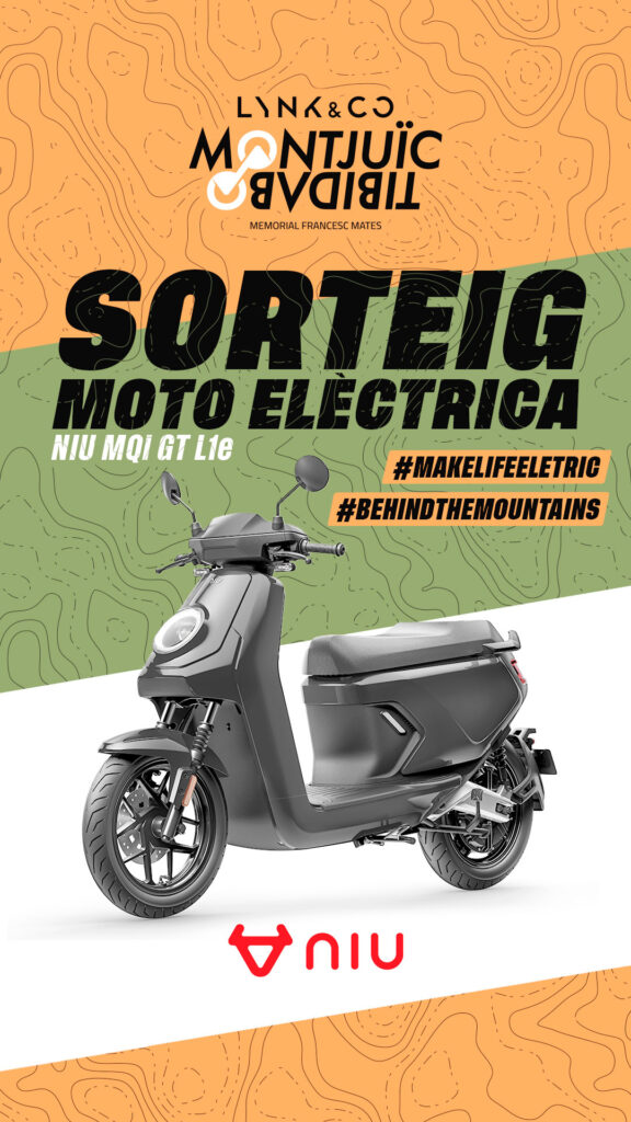 NIU sorteará un scooter eléctrico entre los participantes de la carrera Montjuïc-Tibidabo 2 sorteo niu m t vertical1