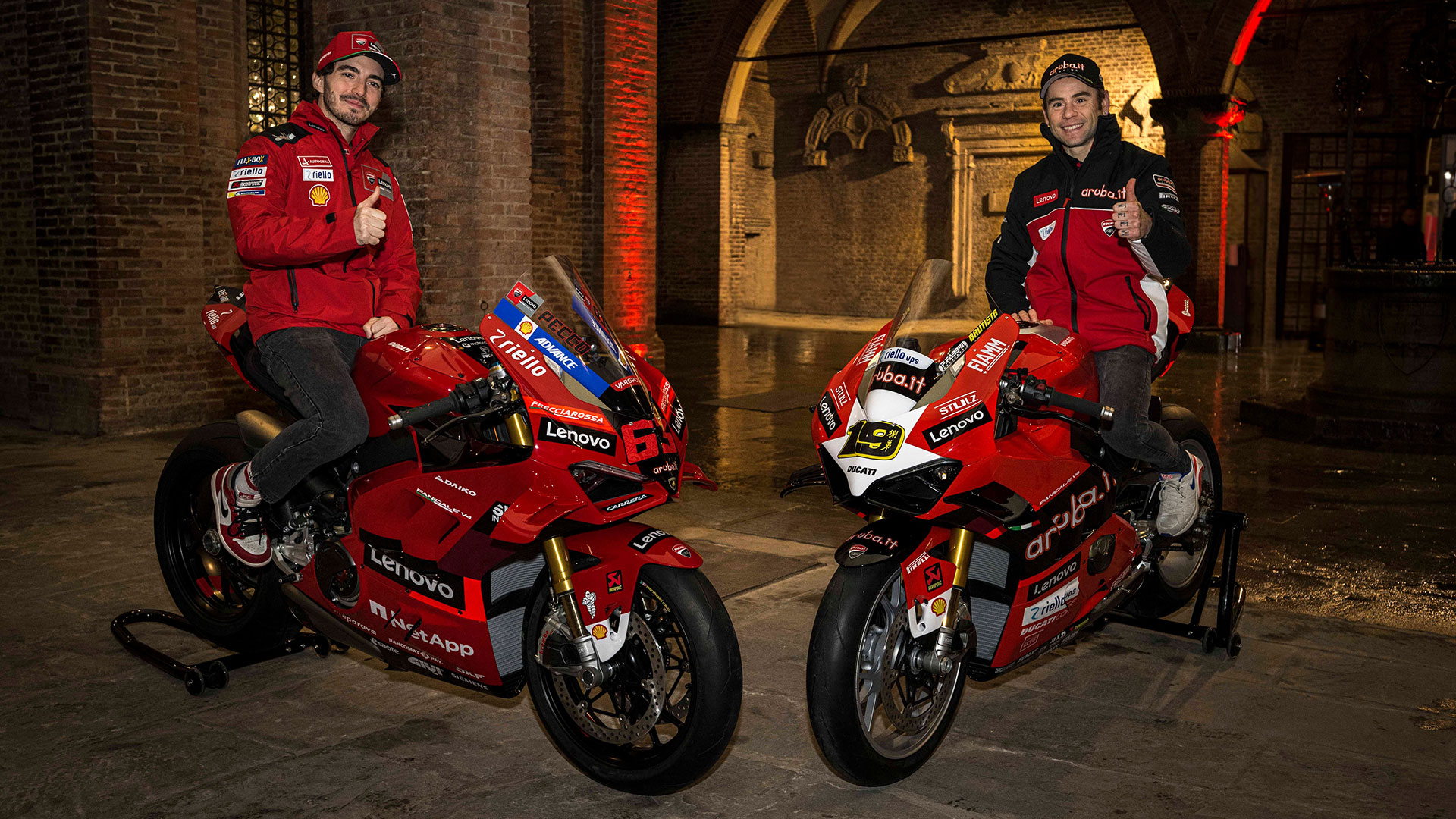 La Ducati Panigale V4 tendrá dos ediciones especiales en honor a los títulos de Bagnaia y Bautista