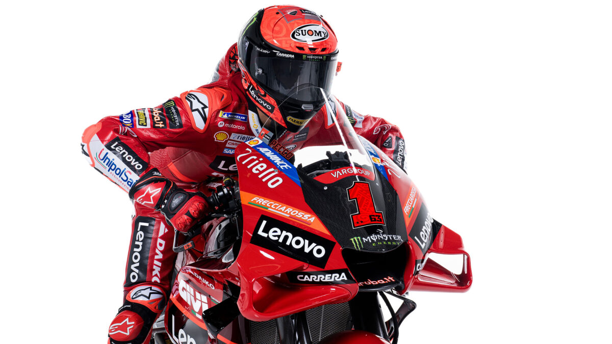 Pecco Bagnaia disputará el curso 2023 de MotoGP en el '1'