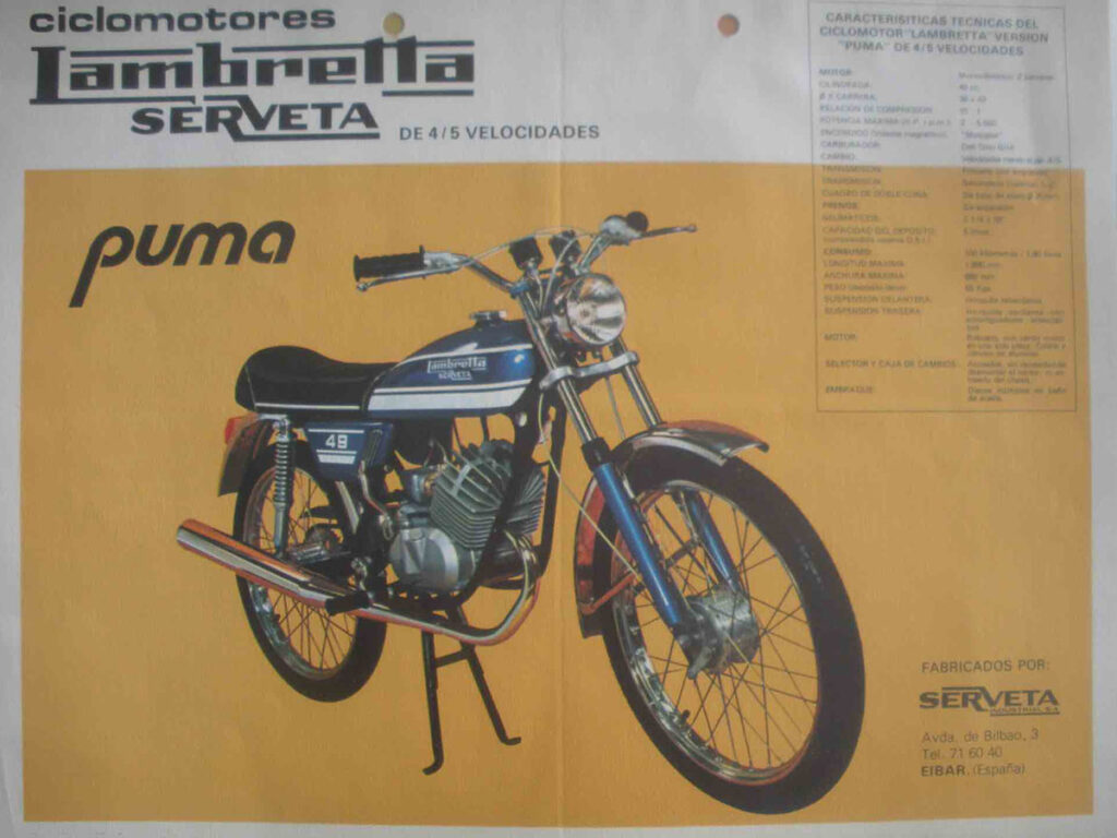 Las mejores motos clásicas para usar a diario: Lambretta 14 Lambretta puma