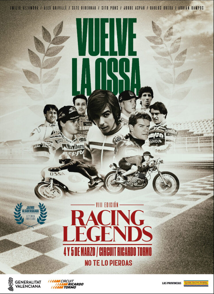 VIII edición del Racing Legends: Alguersuari, Checa, Crivillé, Aspar y Gibernau compartirán pista en el Ricardo Tormo 2 cartel-Racing-Legends-2023