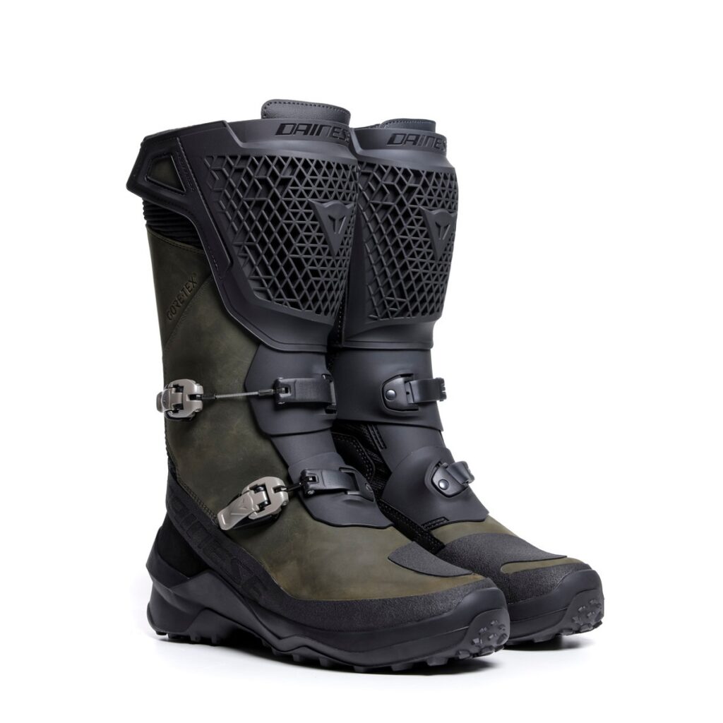 dainese seeker gore tex boots black army green estudio