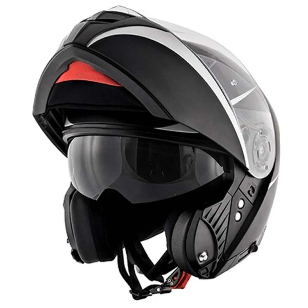 Pantalla o visera de casco de moto: cómo acertar en su uso y nomenclatura 8 Casco abatible con gafa escamoteable