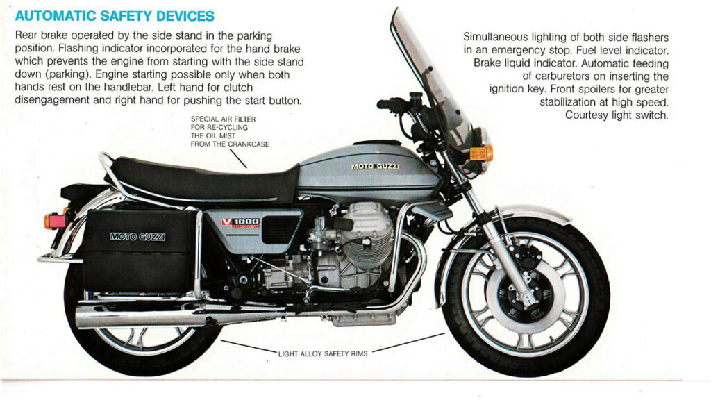 Motos bizarras (IV): Tracción y transmisión... ¿sólo a la rueda trasera? 19 moto-guzzi-v1000-i-convert-5