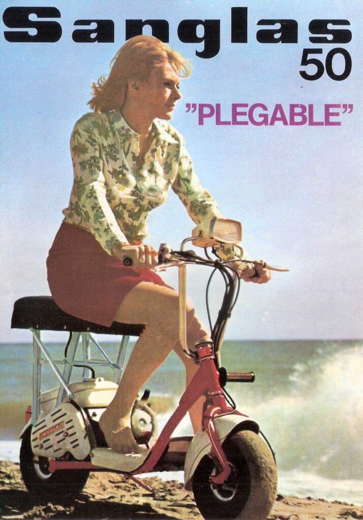 Motos clásicas olvidadas: Las otras Sanglas, 50 cc y 100 cc 11 sanglas50_01 plegable