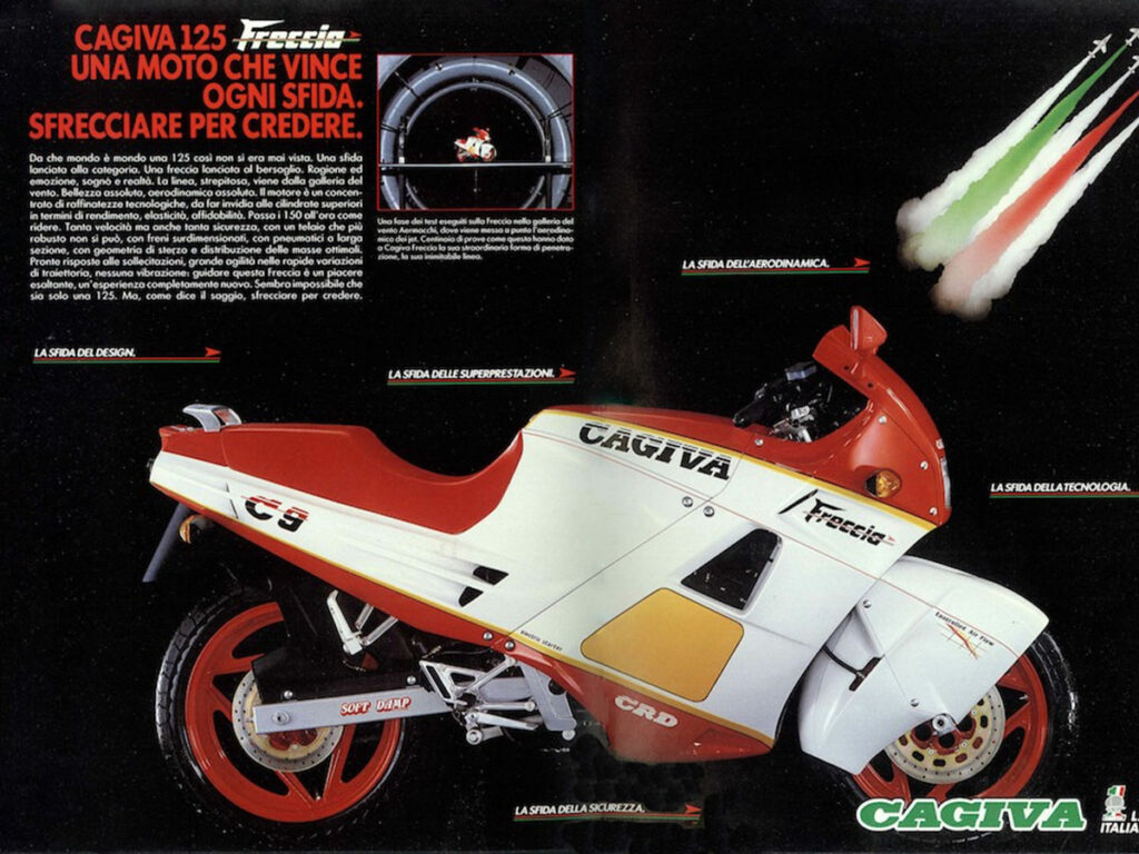 Las motos clásicas de la EGB y BUP en los años 80 (parte 1) 11 Cagiva_Freccia-C9_rosso