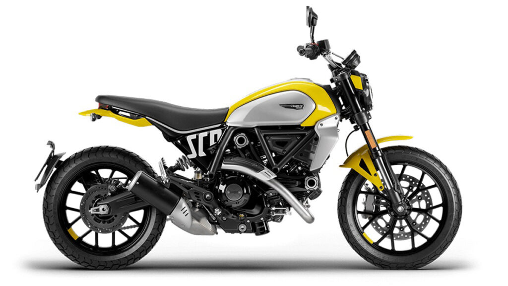 Scrambler ducati Icon, amarillo y gris