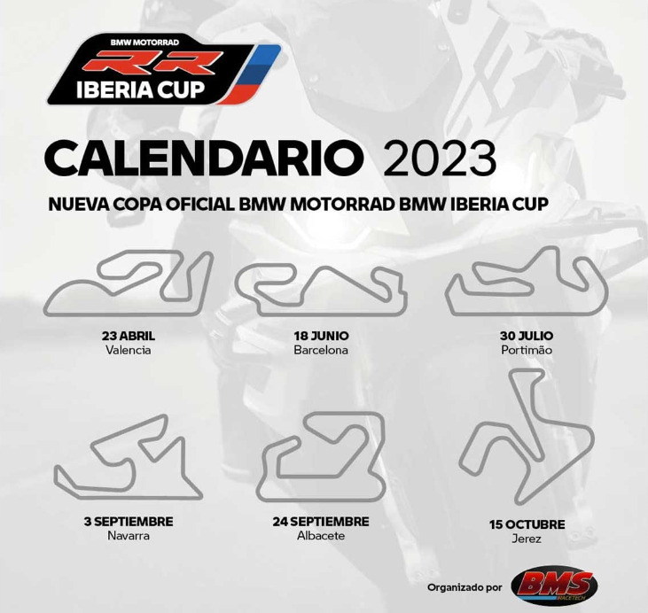 BMW Motorrad RR Iberia Cup: toda la información sobre la nueva copa monomarca de la superbike alemana 10 calendario-bmw-motorrad-rr-iberia-cup