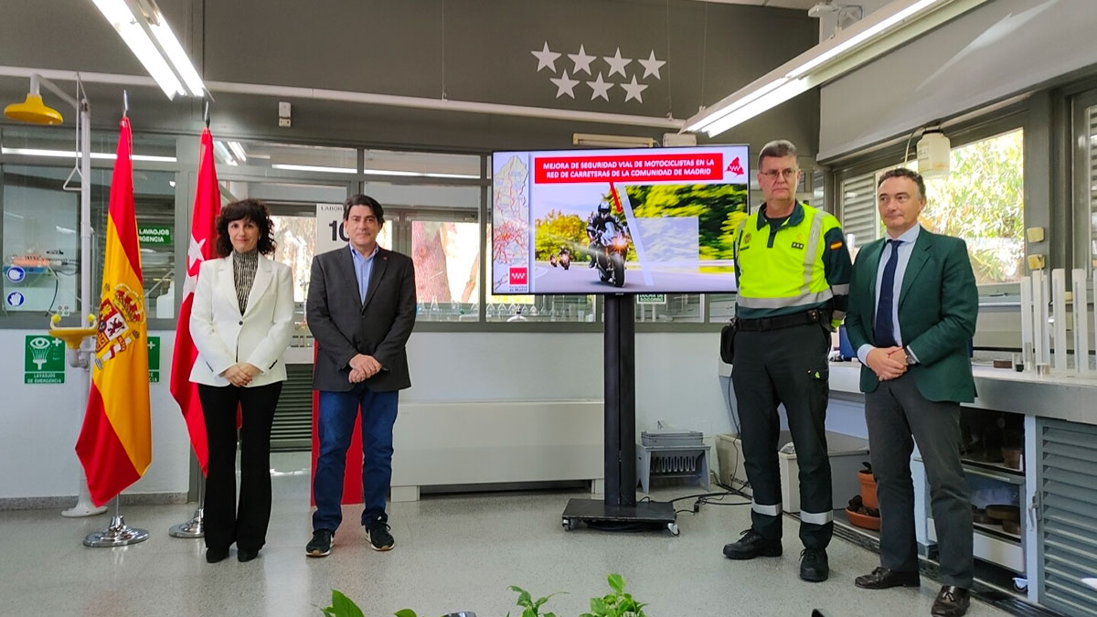 La Comunidad de Madrid presenta nuevas medidas para la seguridad de los motociclistas