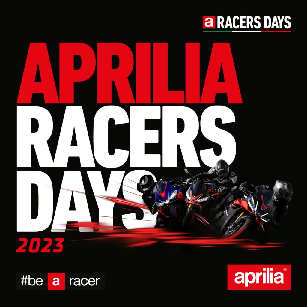 Aprilia Racers Days 2023: las jornadas en pista de los de Noale llegan al Jarama 9 APR 2305 BAN ADP RACERS DAYS 1080X1080