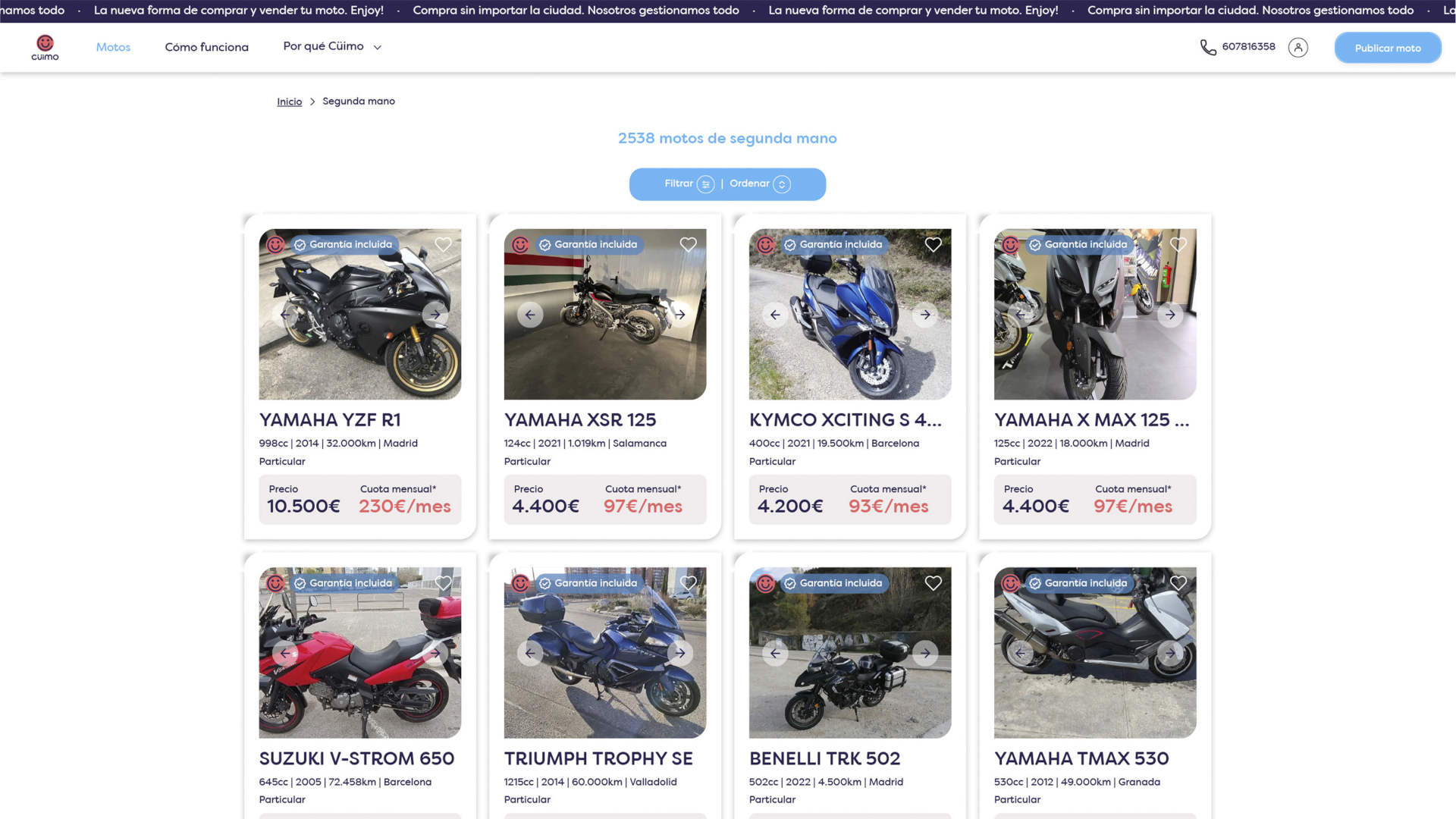 Cüimo: una forma segura de comprar o vender motos