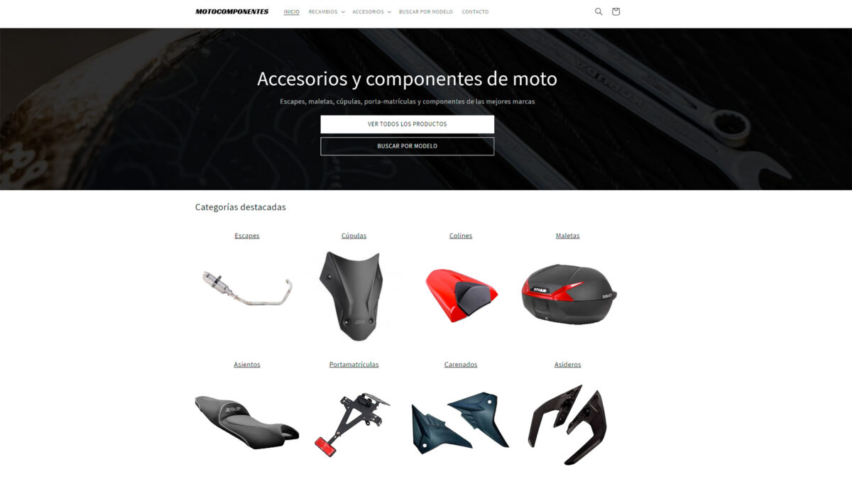 Motocomponentes: Mundimoto se mete de lleno en el negocio del recambio en España 1 motocomponentes-mundimoto