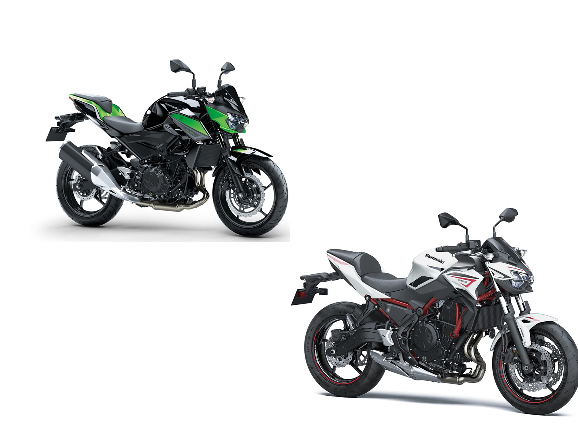 Kawasaki Z400 y Z650 Car cter Sugomi en tama os diferentes