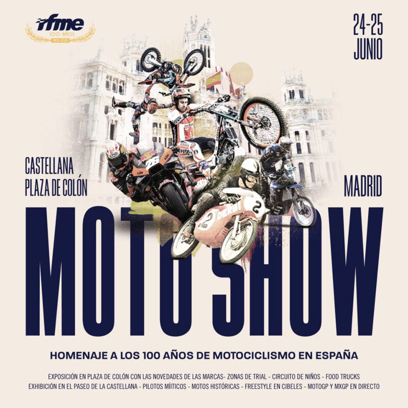 Madrid MotoShow: así es el evento celebración por su 100 aniversario que la RFME preparará en Madrid 1 madrid motoshow 2023