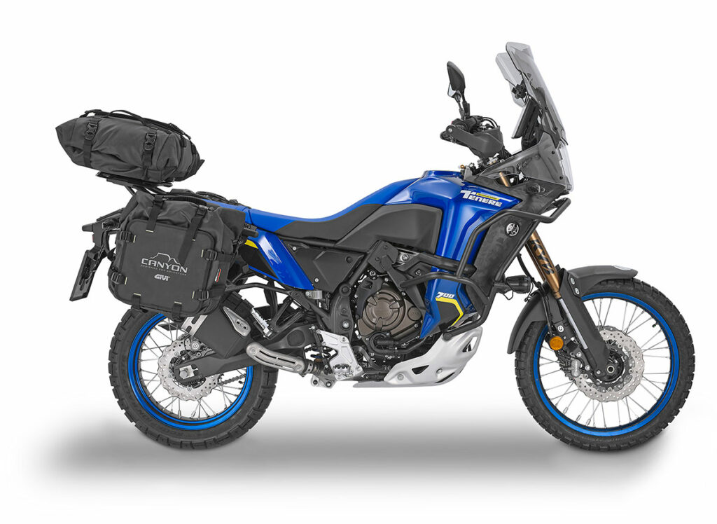 Aumenta la capacidad de carga de la Yamaha Ténéré 700 con GIVI 12 NDP GIVI TENERE ESTUDIO 3