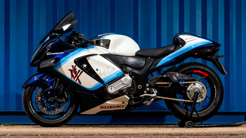 Duelo fratricida: Suzuki GSX-R1000 de competición contra una Hayabusa modificada en una carrera de aceleración 8 suzuki-tts-superbusa