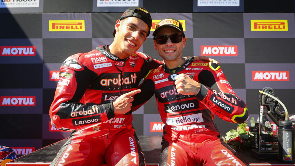 WSBK Aragón: Golpe de efecto de Bautista 11 rinaldi y Bautista